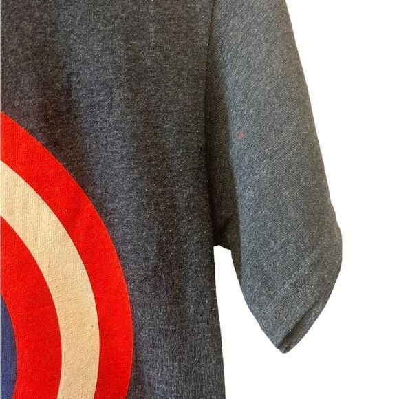 MENS MARVEL Captain America Grey Graphic Short Sleeve Tee Shirt S - Picture 5 of 10